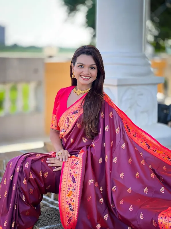 Women_Paithani_Silk_Saree_With_Blouse_Piece