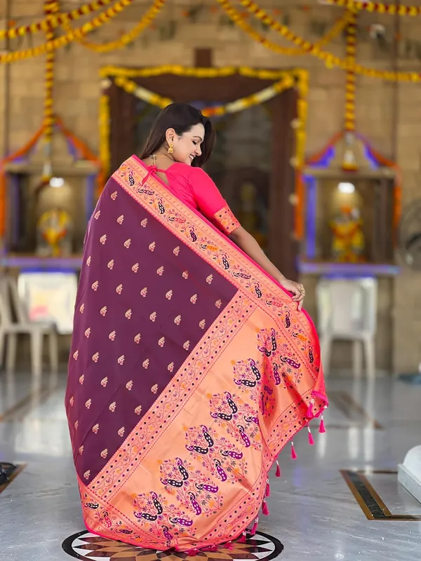Women_Paithani_Silk_Saree_With_Blouse_Piece