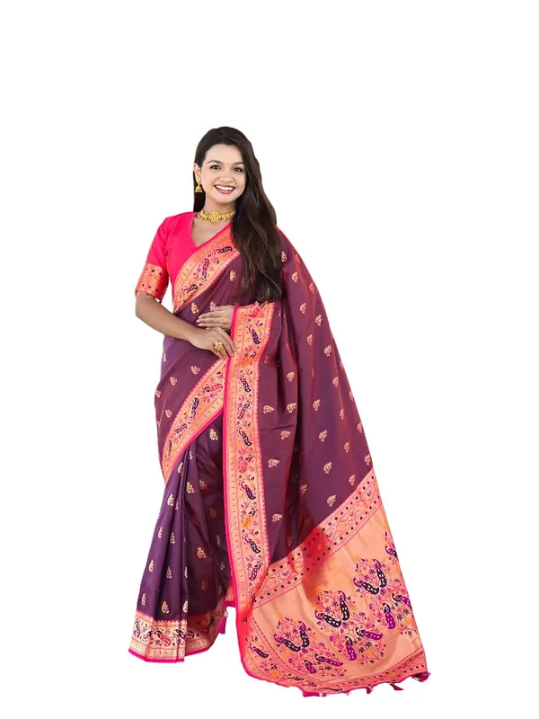 Women_Paithani_Silk_Saree_With_Blouse_Piece
