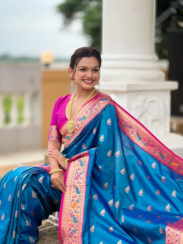 Women_Paithani_Silk_Saree_With_Blouse_Piece