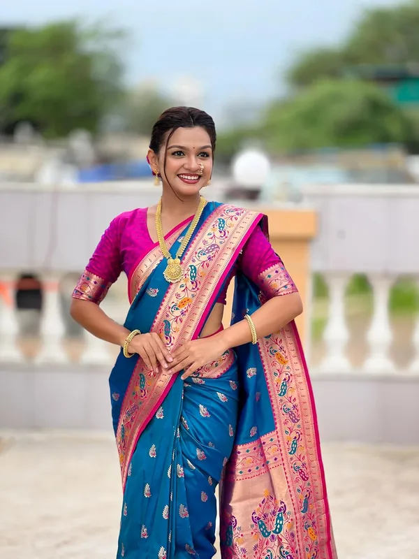 Women_Paithani_Silk_Saree_With_Blouse_Piece
