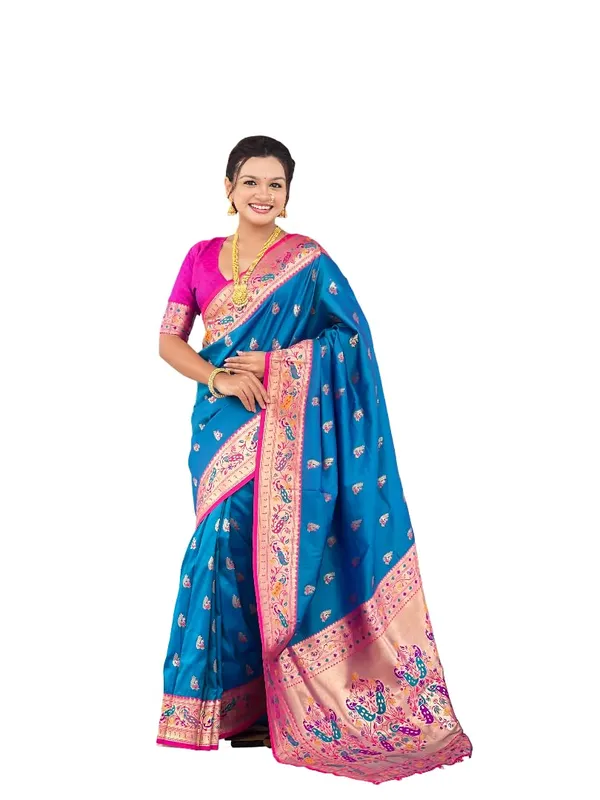 Women_Paithani_Silk_Saree_With_Blouse_Piece