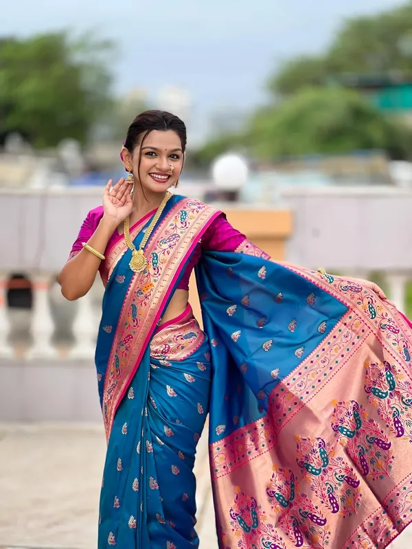Women_Paithani_Silk_Saree_With_Blouse_Piece