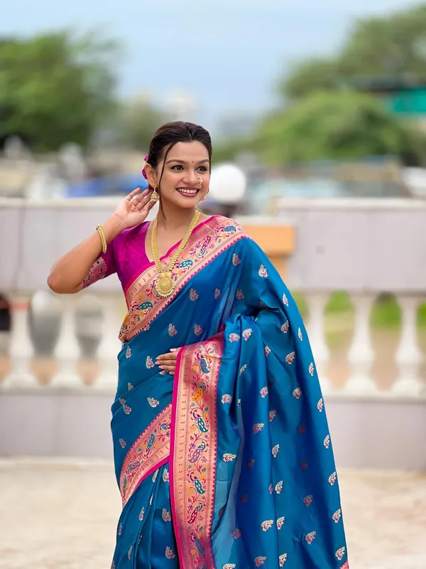 Women_Paithani_Silk_Saree_With_Blouse_Piece
