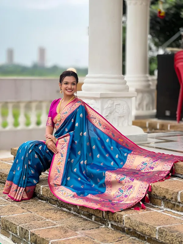 Women_Paithani_Silk_Saree_With_Blouse_Piece