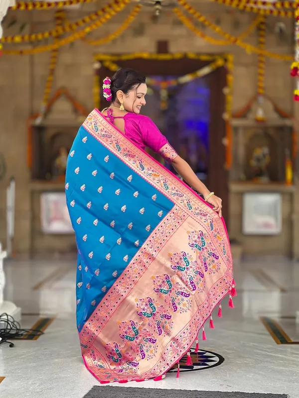 Women_Paithani_Silk_Saree_With_Blouse_Piece