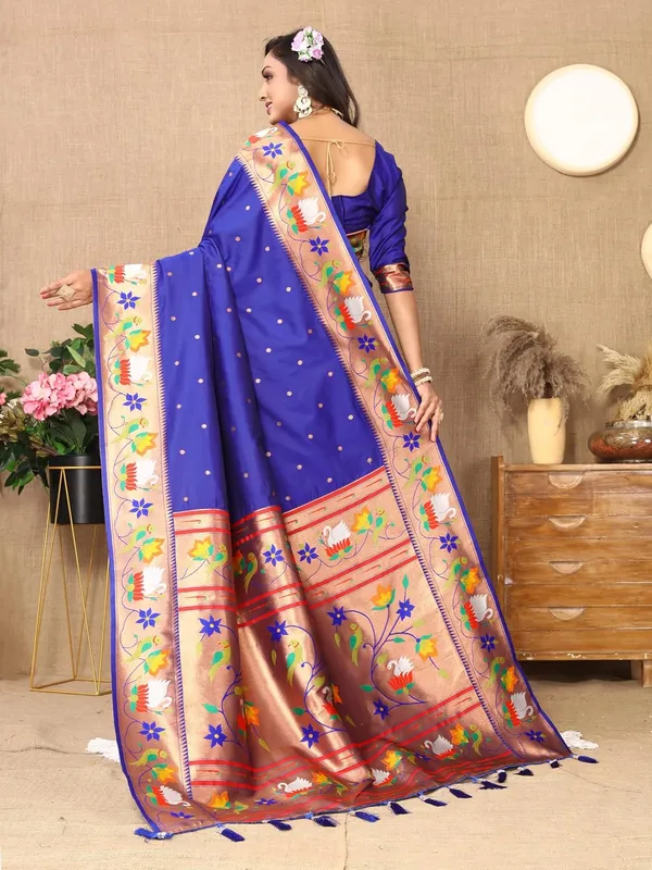 WoMensilk_Paithani_Saree_With_Blouse_Piece