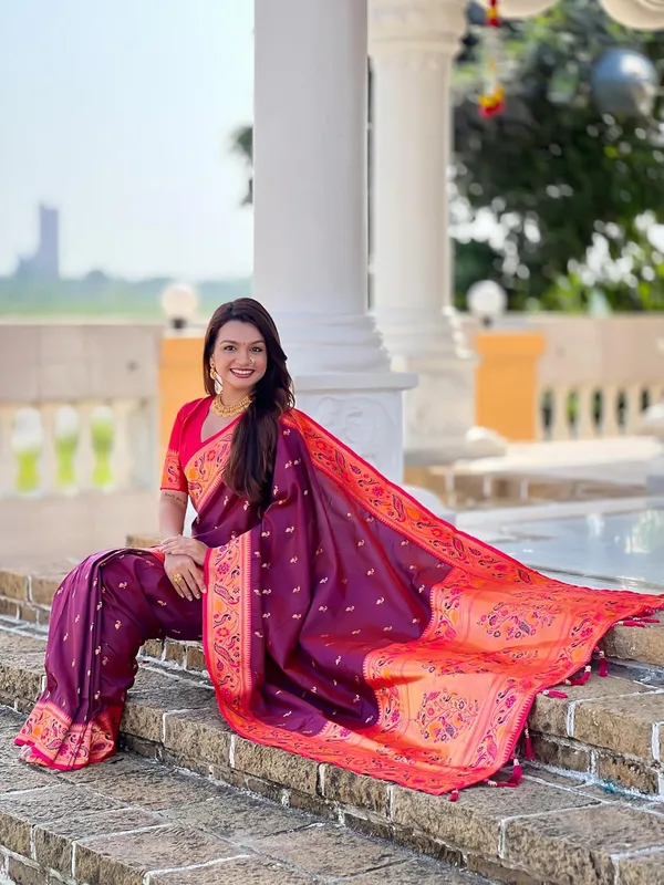 Women_Paithani_Silk_Saree_With_Blouse_Piece