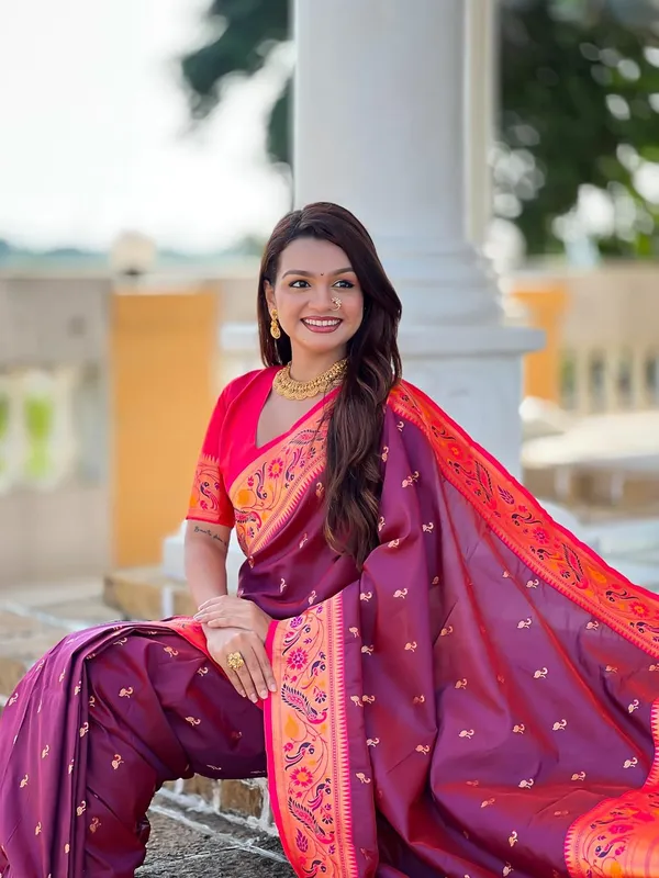 Women_Paithani_Silk_Saree_With_Blouse_Piece