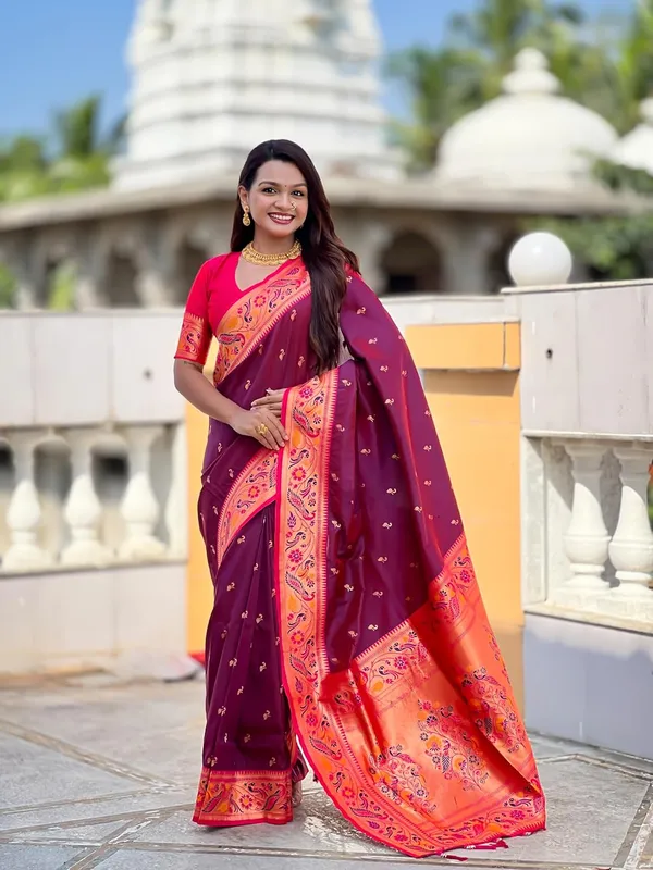 Women_Paithani_Silk_Saree_With_Blouse_Piece