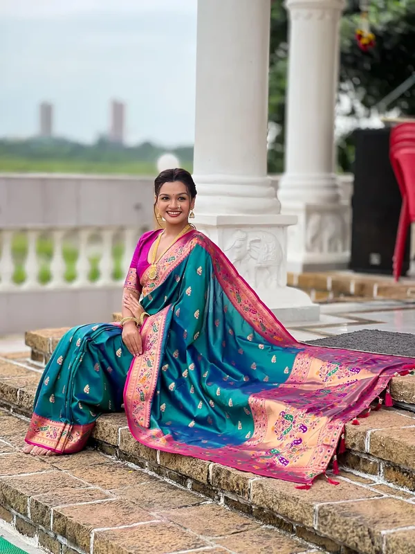 Women_Paithani_Soft_Silk_Saree_With_Unstitched_Blouse_Piece