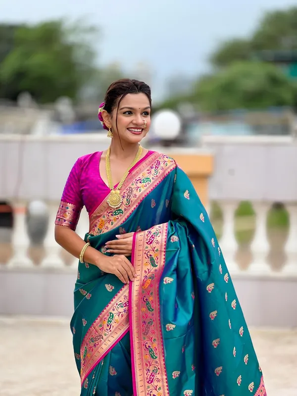 Women_Paithani_Soft_Silk_Saree_With_Unstitched_Blouse_Piece