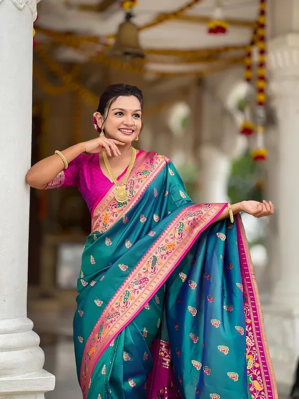 Women_Paithani_Soft_Silk_Saree_With_Unstitched_Blouse_Piece
