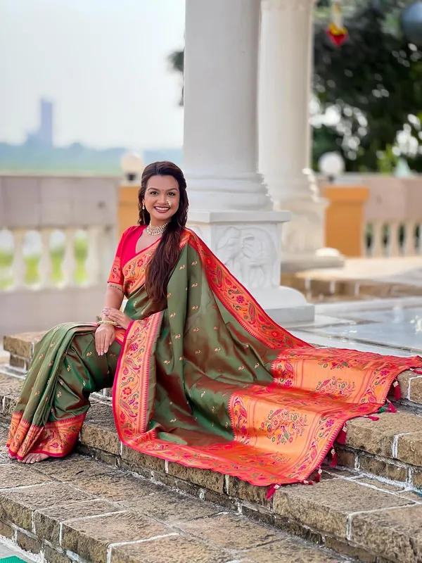 Women_Paithani_Silk_Saree_With_Blouse_Piece