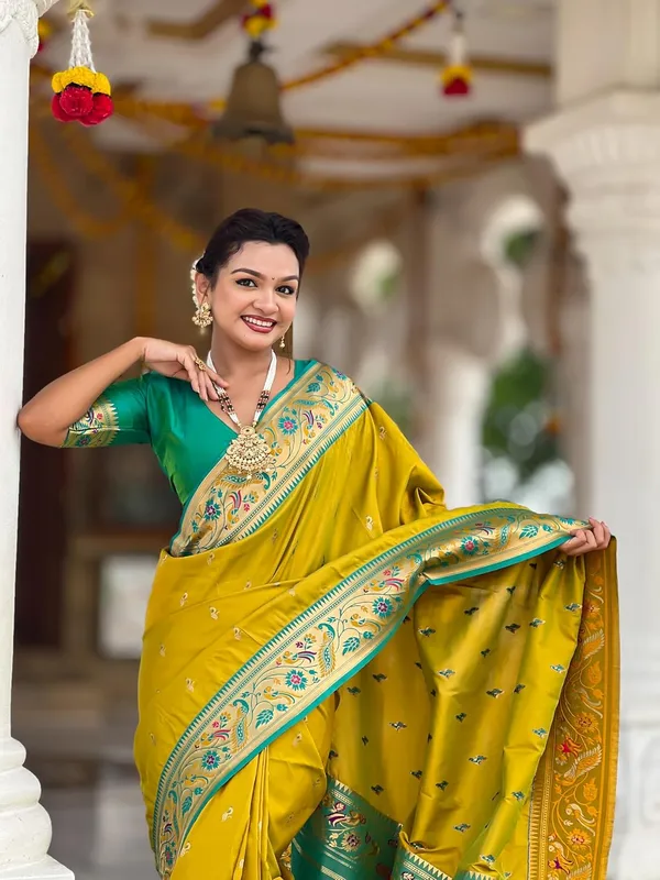 Women_Paithani_Silk_Saree_With_Blouse_Piece