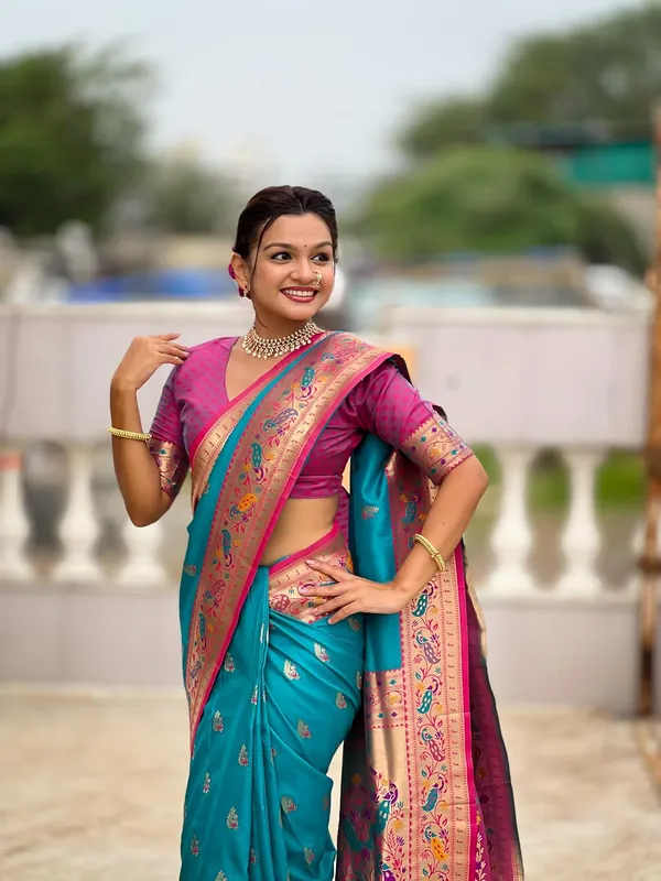 Women_Paithani_Silk_Saree_With_Blouse_Piece