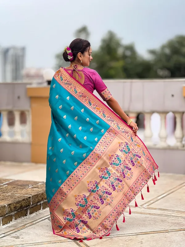 Women_Paithani_Silk_Saree_With_Blouse_Piece