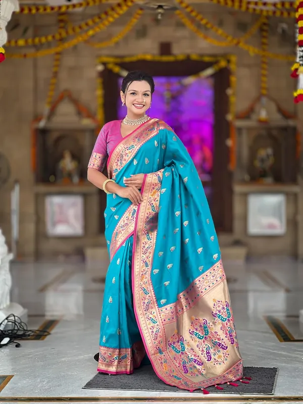 Women_Paithani_Silk_Saree_With_Blouse_Piece