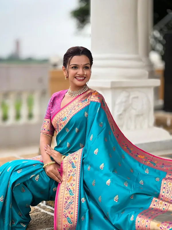 Women_Paithani_Silk_Saree_With_Blouse_Piece