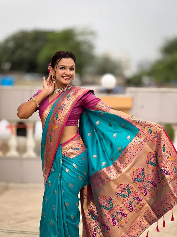 Women_Paithani_Silk_Saree_With_Blouse_Piece