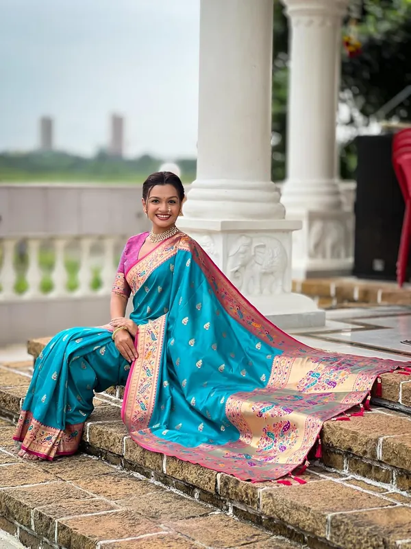 Women_Paithani_Silk_Saree_With_Blouse_Piece