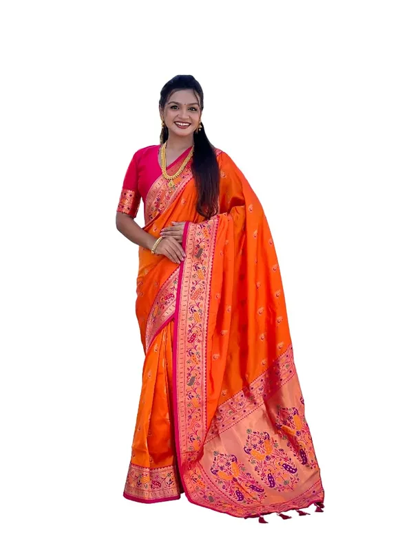 Women_Paithani_Soft_Silk_Saree_With_Unstitched_Blouse_Piece
