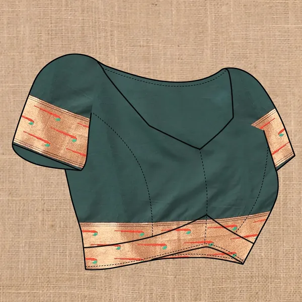 WoMensilk_Paithani_Saree_With_Blouse_Piece