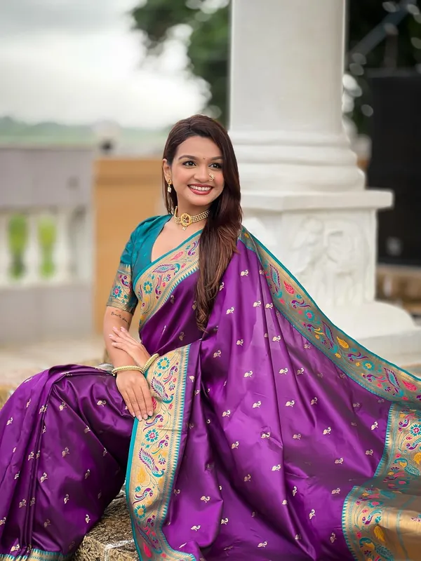 Women_Paithani_Silk_Saree_With_Blouse_Piece