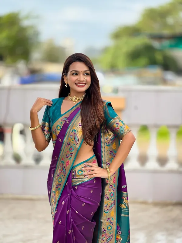 Women_Paithani_Silk_Saree_With_Blouse_Piece