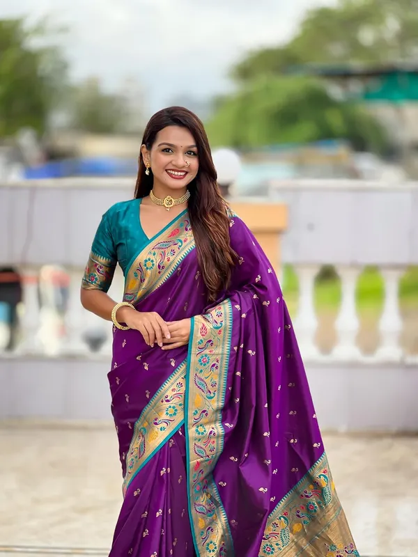Women_Paithani_Silk_Saree_With_Blouse_Piece