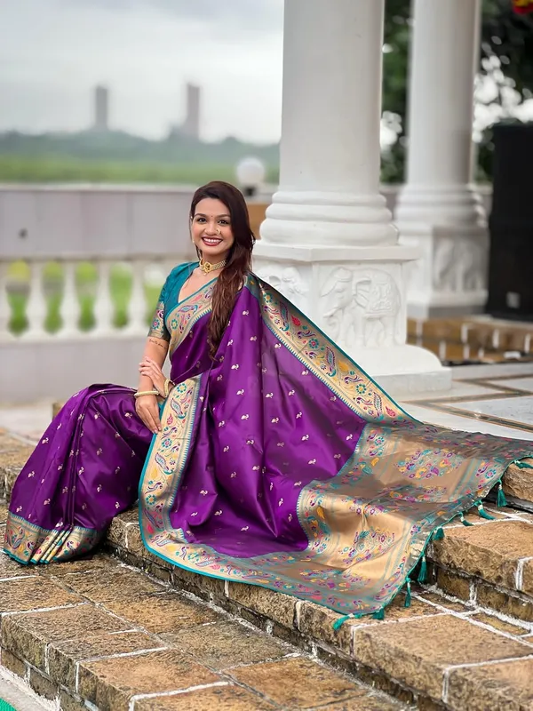 Women_Paithani_Silk_Saree_With_Blouse_Piece