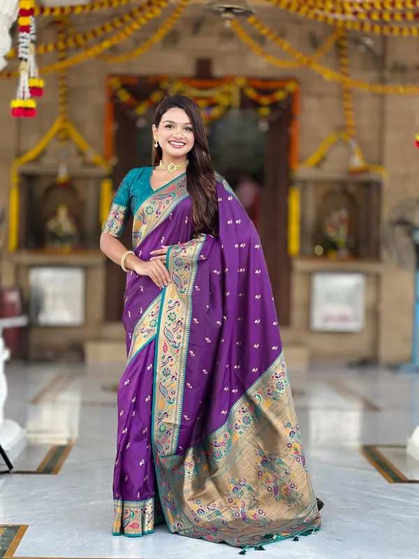 Women_Paithani_Silk_Saree_With_Blouse_Piece