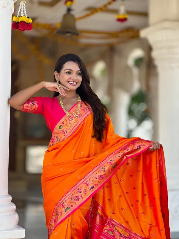 Women_Paithani_Soft_Silk_Saree_With_Unstitched_Blouse_Piece