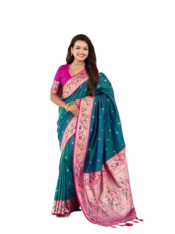Women_Paithani_Soft_Silk_Saree_With_Unstitched_Blouse_Piece