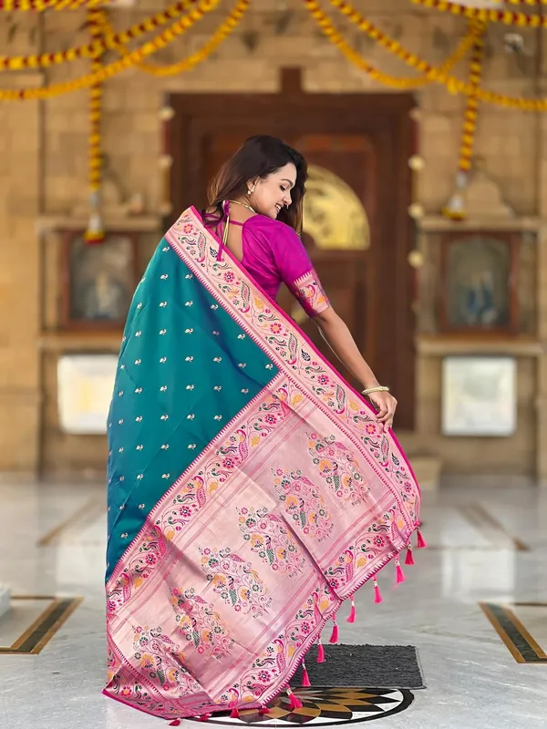 Women_Paithani_Soft_Silk_Saree_With_Unstitched_Blouse_Piece