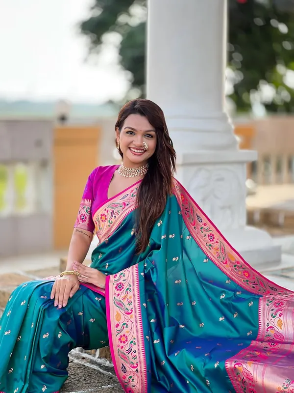 Women_Paithani_Soft_Silk_Saree_With_Unstitched_Blouse_Piece