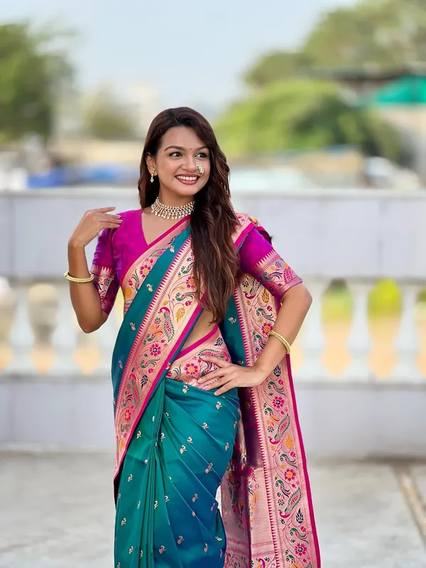 Women_Paithani_Soft_Silk_Saree_With_Unstitched_Blouse_Piece