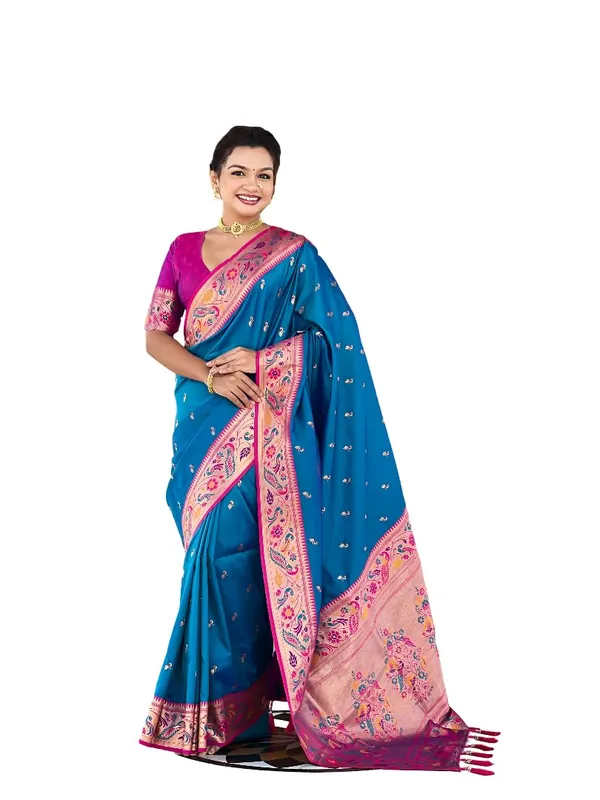 Women_Paithani_Silk_Saree_With_Blouse_Piece