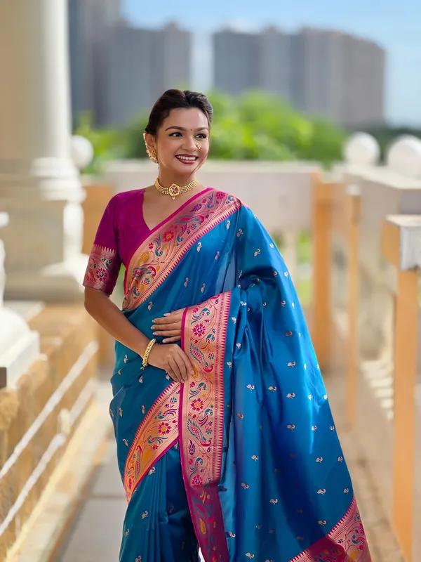 Women_Paithani_Silk_Saree_With_Blouse_Piece
