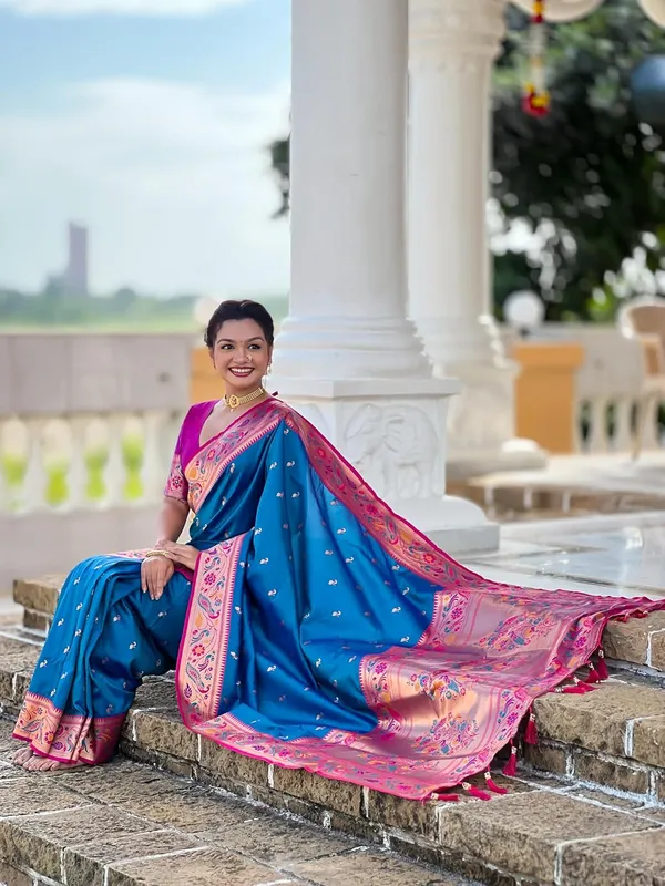 Women_Paithani_Silk_Saree_With_Blouse_Piece
