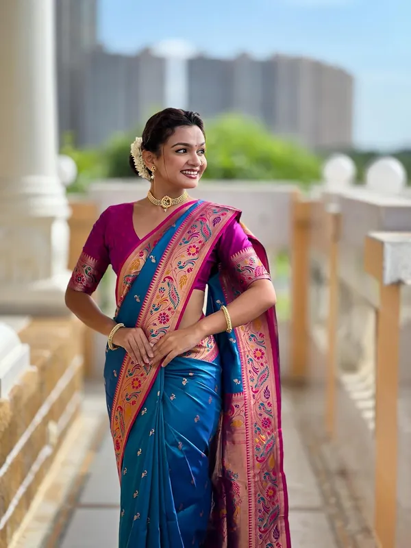 Women_Paithani_Silk_Saree_With_Blouse_Piece