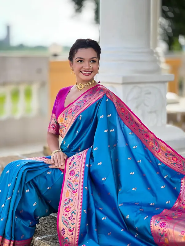 Women_Paithani_Silk_Saree_With_Blouse_Piece