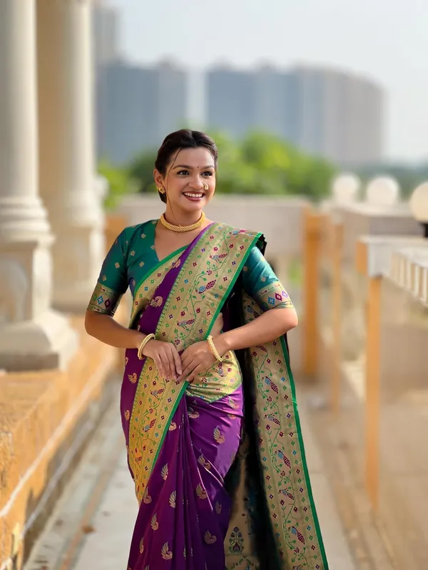 WoMensilk_Paithani_Saree_With_Unstitched_Blouse_Piece