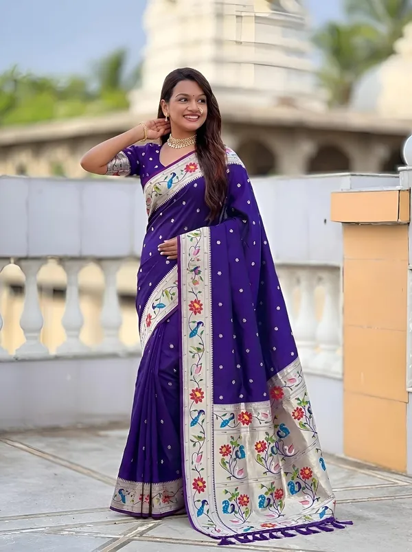 Paithani_Silk_Saree_With_Blouse_Piece