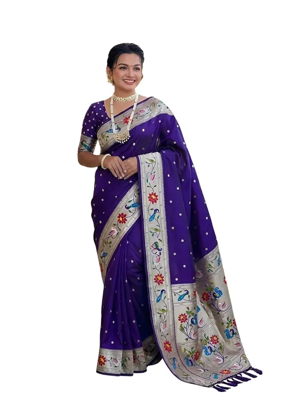 Paithani_Silk_Saree_With_Blouse_Piece