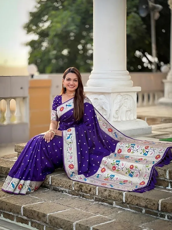 Paithani_Silk_Saree_With_Blouse_Piece