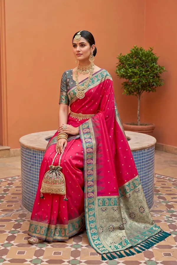 Banarasi_Silk_Saree_With_Unstitched_Blouse_Piece