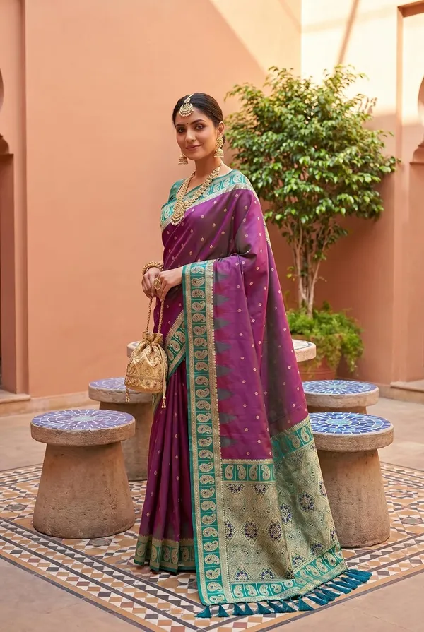 Banarasi_Silk_Saree_With_Blouse_Piece