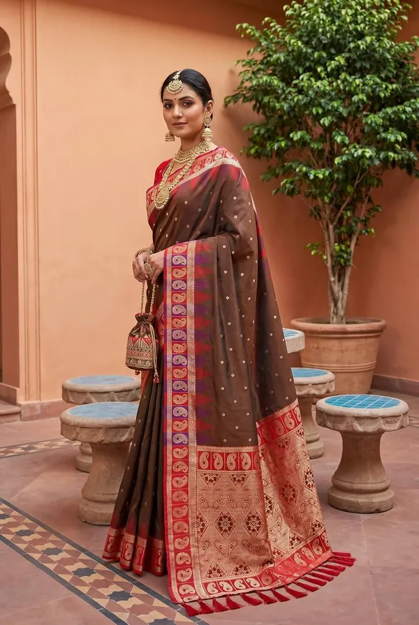 Banarasi_Silk_Saree_With_Blouse_Piece