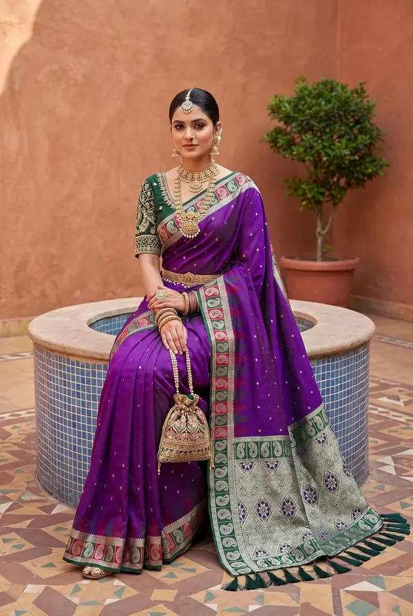 Banarasi_Silk_Saree_With_Blouse_Piece